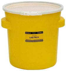 Eagle - 20 Gallon Capacity, Plastic Lever Lock, Yellow Lab Pack - 5 Gallon Container, Polyethylene, 88 Lb. Capacity, UN 1H2/X40/S Listing - Benchmark Tooling