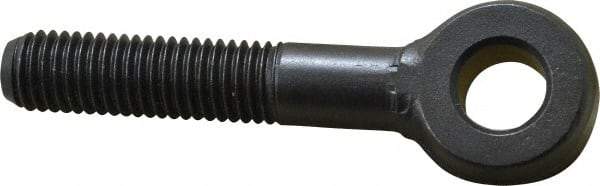 Jergens - 5/8-11, External Male Thread, Alloy Steel, Eye Hole Head, Rod End - Black Oxide Finish, 5/8" Shank Diam, 3-11/16" Hole Center to End, Grade 4142, 2.9" Thread Length - Benchmark Tooling