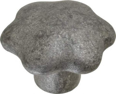 Jergens - 2-3/4" Head Diam, 6 Point Lobed (Palm-Grip) Knob - 1/2-13 Hole, Aluminum - Benchmark Tooling