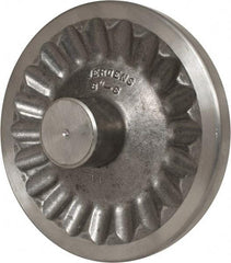 Jergens - 8" Diam, 2" Hub Diam, Grade #319, Aluminum Alloy, Angular Handwheel - 2-15/16" Hub Length, 7/8 Smaller to 3/16" Larger Diam - Benchmark Tooling