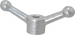 Jergens - 2 Offset Arms, 1/2-13" Hole, Tapped Speed Handle - 1-1/2" High, 1-1/8" Hub Diam - Benchmark Tooling