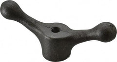 Jergens - 2 Offset Arms, 1/2-13" Hole, Tapped Speed Handle - 2-1/8" High, 1-1/2" Hub Diam - Benchmark Tooling