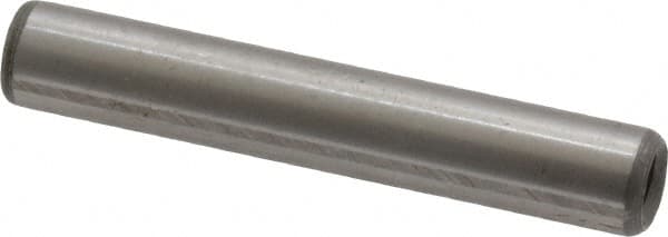 Jergens - 1/4" Diam x 1-1/2" Pin Length C-1215 Alloy Steel Pull Out Dowel Pin - C 47-58 & C 60-64 (Surface) Hardness, 1 Beveled & 1 Threaded End - Benchmark Tooling