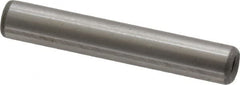 Jergens - 1/4" Diam x 1-1/2" Pin Length C-1215 Alloy Steel Pull Out Dowel Pin - C 47-58 & C 60-64 (Surface) Hardness, 1 Beveled & 1 Threaded End - Benchmark Tooling