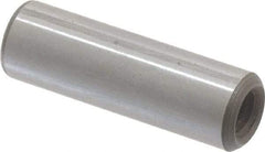 Jergens - 5/16" Diam x 1" Pin Length C-1215 Alloy Steel Pull Out Dowel Pin - C 47-58 & C 60-64 (Surface) Hardness, 1 Beveled & 1 Threaded End - Benchmark Tooling