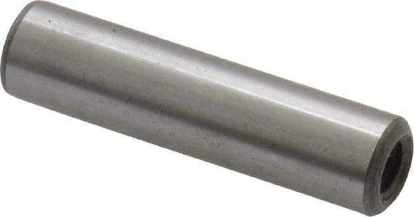 Jergens - 5/16" Diam x 1-1/4" Pin Length C-1215 Alloy Steel Pull Out Dowel Pin - C 47-58 & C 60-64 (Surface) Hardness, 1 Beveled & 1 Threaded End - Benchmark Tooling