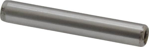 Jergens - 5/16" Diam x 2" Pin Length C-1215 Alloy Steel Pull Out Dowel Pin - C 47-58 & C 60-64 (Surface) Hardness, 1 Beveled & 1 Threaded End - Benchmark Tooling