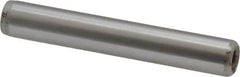 Jergens - 5/16" Diam x 2" Pin Length C-1215 Alloy Steel Pull Out Dowel Pin - C 47-58 & C 60-64 (Surface) Hardness, 1 Beveled & 1 Threaded End - Benchmark Tooling