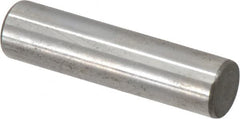 Jergens - 3/8" Diam x 1-1/2" Pin Length C-1215 Alloy Steel Pull Out Dowel Pin - C 47-58 & C 60-64 (Surface) Hardness, 1 Beveled & 1 Threaded End - Benchmark Tooling