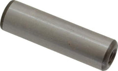 Jergens - 1/2" Diam x 1-3/4" Pin Length C-1215 Alloy Steel Pull Out Dowel Pin - C 47-58 & C 60-64 (Surface) Hardness, 1 Beveled & 1 Threaded End - Benchmark Tooling