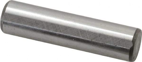 Jergens - 1/2" Diam x 2" Pin Length C-1215 Alloy Steel Pull Out Dowel Pin - C 47-58 & C 60-64 (Surface) Hardness, 1 Beveled & 1 Threaded End - Benchmark Tooling