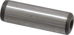 Jergens - 5/8" Diam x 2" Pin Length C-1215 Alloy Steel Pull Out Dowel Pin - C 47-58 & C 60-64 (Surface) Hardness, 1 Beveled & 1 Threaded End - Benchmark Tooling