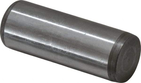 Jergens - 3/4" Diam x 2" Pin Length C-1215 Alloy Steel Pull Out Dowel Pin - C 47-58 & C 60-64 (Surface) Hardness, 1 Beveled & 1 Threaded End - Benchmark Tooling