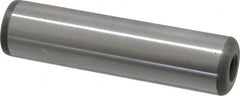 Jergens - 3/4" Diam x 3" Pin Length C-1215 Alloy Steel Pull Out Dowel Pin - C 47-58 & C 60-64 (Surface) Hardness, 1 Beveled & 1 Threaded End - Benchmark Tooling