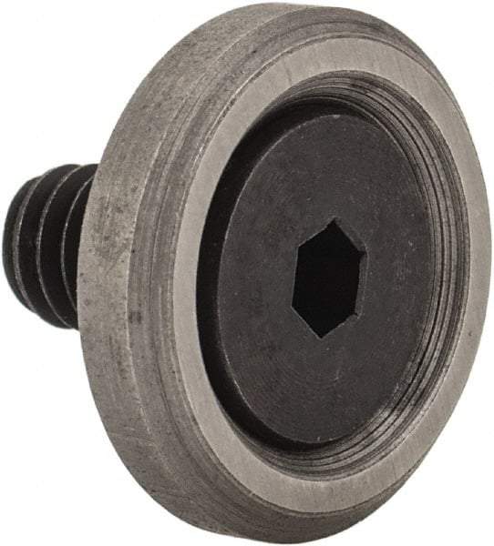 Jergens - 8-32 Thread, 1/2" OD, 1/8" High, Flat Foot - Low Carbon Steel, Case Hardened, 75-77 R30N Heat Treatment - Benchmark Tooling