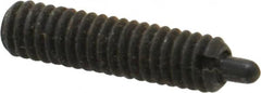 Jergens - 8-32, 5/8" Thread Length, 3/32" Plunger Projection, Steel Threaded Spring Plunger - 0.07" Max Plunger Diam, 5/8" Plunger Length, 2.7 Lb Init End Force, 7.3 Lb Final End Force, 5/64" Hex - Benchmark Tooling