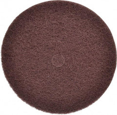 3M - 12" Medium Grade Aluminum Oxide Deburring Disc - 1-1/4" Center Hole, Arbor Connection, Maroon, 1,900 Max RPM - Benchmark Tooling