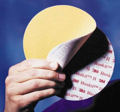 3M - 5" Diam, 500 Grit, Aluminum Oxide Hook & Loop Disc - Extra Fine Grade, Coated, A Weight Paper Backing, Series 210U - Benchmark Tooling