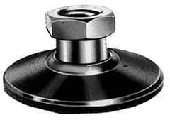 Jergens - 6600 Lb. Load Capacity, 5/8-11 Thread, 1-1/8" Overall Length, Steel Stud, Tapped Pivotal - 2 Inch Stud Length, mm Base Diameter, Steel Pad - Benchmark Tooling