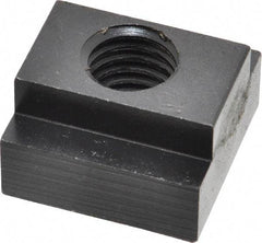 Jergens - 5/8-11 Blind Tapped T Slot Nut - 3/4" Slot Width, 1-1/4 x 15/32" Base Width x Height, 1-1/4 x 3/4" OAL x Height - Benchmark Tooling