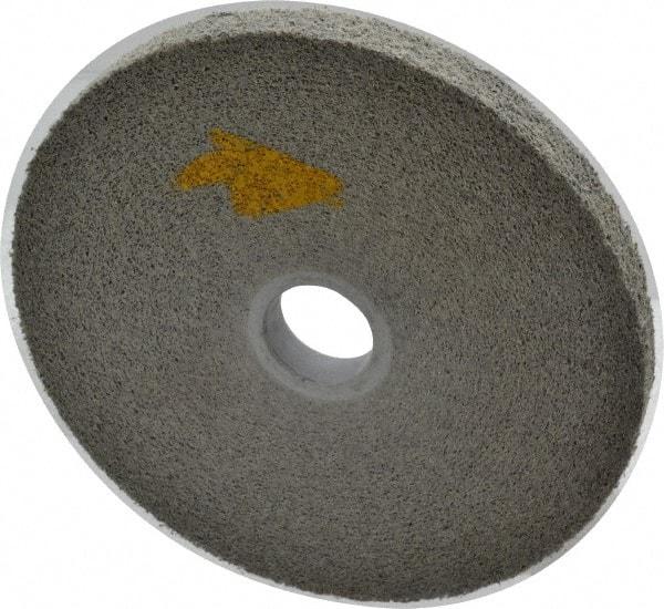 3M - 6" Diam, 1/2" Face Width, 1" Center Hole, Fine Grade, Silicon Carbide Deburring Wheel - Convolute, Hard Density 9 Grade, 6,000 RPM - Benchmark Tooling