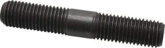 Jergens - 7/8-9 5" OAL Equal Double Threaded Stud - Alloy Steel, Black Oxide Finish, 1-29/32" Equal Thread Length - Benchmark Tooling