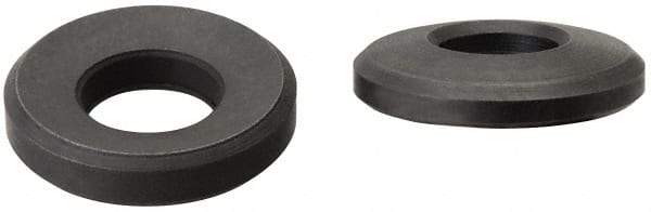 Jergens - 3/16" Bolt, Black Oxide, Steel, Spherical Washer Assembly - 15/64" Female, 13/64" Male Inside x 1/2" OD, 3/16" Thick, 3/4" Radius - Benchmark Tooling