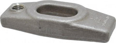 Jergens - 5/8" Stud, 11/16" Travel, 4" OAL x 1-5/8" Overall Width x 3/4" Overall Height, Heel Clamp - Grade C-1030/C-1035 Forged Steel, 11/16" Long x 11/16" Wide Slot, 1-21/32" Length x 1-3/16" Width x 1/2" Tapered Height, Tapped - Benchmark Tooling