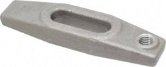 Jergens - 7/8" Stud, 2" Travel, 8" OAL x 2-1/8" Overall Width x 1-1/8" Overall Height, Heel Clamp - Grade C-1030/C-1035 Forged Steel, 2" Long x 13/16" Wide Slot, 3" Length x 1-1/2" Width x 3/4" Tapered Height, Tapped - Benchmark Tooling