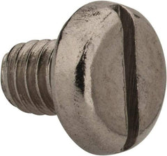 Value Collection - M4x0.70 Metric Coarse, 5mm Length Under Head Slotted Drive Machine Screw - Pan Head, Grade 18-8 & A2 Stainless Steel, Uncoated, Without Washer - Benchmark Tooling
