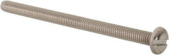 Value Collection - M4x0.70 Metric Coarse, 60mm Length Under Head Slotted Drive Machine Screw - Pan Head, Grade 18-8 & A2 Stainless Steel, Uncoated, Without Washer - Benchmark Tooling