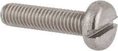 Value Collection - M6x1.00 Metric Coarse, 25mm Length Under Head Slotted Drive Machine Screw - Pan Head, Grade 18-8 & A2 Stainless Steel, Uncoated, Without Washer - Benchmark Tooling