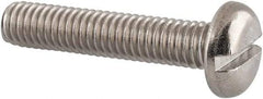 Value Collection - M6x1.00 Metric Coarse, 30mm Length Under Head Slotted Drive Machine Screw - Pan Head, Grade 18-8 & A2 Stainless Steel, Uncoated, Without Washer - Benchmark Tooling