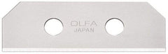 Olfa - 10 Piece Steel Safety Blade - 2-1/8" OAL - Benchmark Tooling