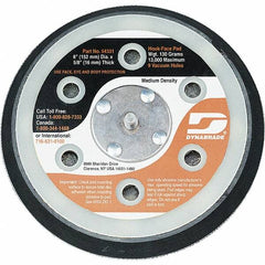 Dynabrade - 6" Diam Disc Backing Vacuum Replacement Pad - Medium Density, 12,000 RPM - Benchmark Tooling
