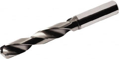 Seco - 10mm 140° Spiral Flute Solid Carbide Screw Machine Drill Bit - DLC Finish, Right Hand Cut, 47mm Flute Length, 89mm OAL, Straight Shank, Through Coolant - Benchmark Tooling