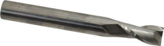 Niagara Cutter - 1/2", 1" LOC, 1/2" Shank Diam, 4" OAL, 2 Flute, Solid Carbide Square End Mill - Single End, Uncoated, Spiral Flute, 30° Helix, Centercutting, Right Hand Cut, Right Hand Flute, Series C230 - Benchmark Tooling