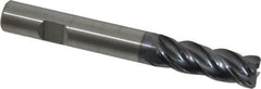 Kennametal - 1/2", 4 Flute, Solid Carbide, 0.06" Corner Radius End Mill - 4" OAL, 1-1/2" LOC - Benchmark Tooling