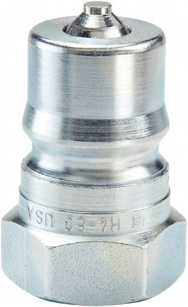 Parker - 1-1/16-12 SAE ORB Steel Hydraulic Hose Female Straight Thread Nipple - 2,500 psi, 28 GPM, Series 60 - Benchmark Tooling