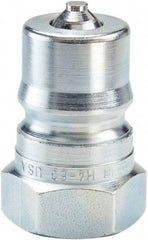 Parker - 1-1/16-12 SAE ORB Steel Hydraulic Hose Female Straight Thread Nipple - 2,500 psi, 28 GPM, Series 60 - Benchmark Tooling