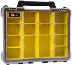 Stanley - 14 Compartment Tool Organizer - 16-31/32" Wide x 19-21/64" Deep x 4-21/64" High, Polypropylene Resin & Acrylonitrile Butadiene Styrene Plastic - Benchmark Tooling