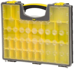 Stanley - 25 Compartment Tool Organizer - 13-1/8" Wide x 16-7/32" Deep x 2-1/8" High, Polypropylene Resin & Acrylonitrile Butadiene Styrene Plastic - Benchmark Tooling