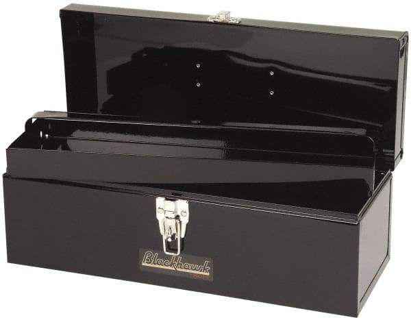 Blackhawk by Proto - 1 Tray Tool Box - 19" Wide x 7" Deep x 7" High, Steel, Black - Benchmark Tooling