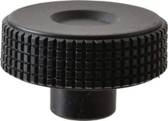 Elesa - 1.97" Head, Knurled Knob - Plain Hole with Set Screw, Plastic - Benchmark Tooling