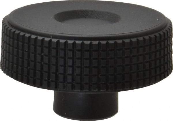 Elesa - 2.36" Head, Knurled Knob - Plain Hole with Set Screw, Plastic - Benchmark Tooling