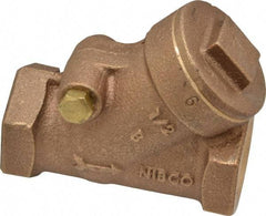 NIBCO - 1/2" Bronze Check Valve - Y-Pattern, FNPT x FNPT, 200 WOG - Benchmark Tooling