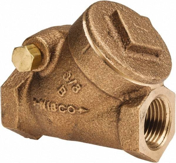 NIBCO - 3/8" Bronze Check Valve - Y-Pattern, FNPT x FNPT, 200 WOG - Benchmark Tooling