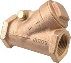 NIBCO - 1" Bronze Check Valve - Y-Pattern, FNPT x FNPT, 200 WOG - Benchmark Tooling