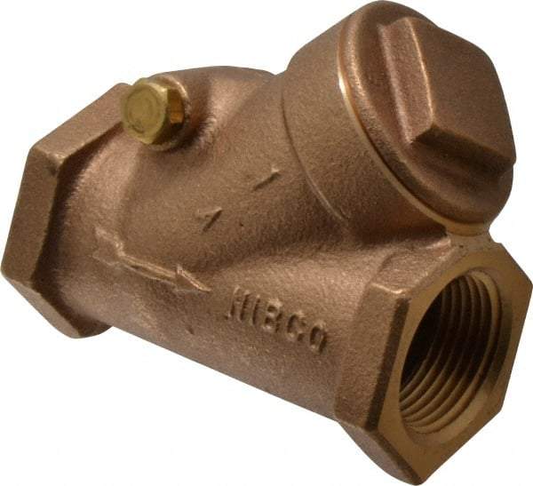 NIBCO - 1" Bronze Check Valve - Y-Pattern, FNPT x FNPT, 200 WOG - Benchmark Tooling