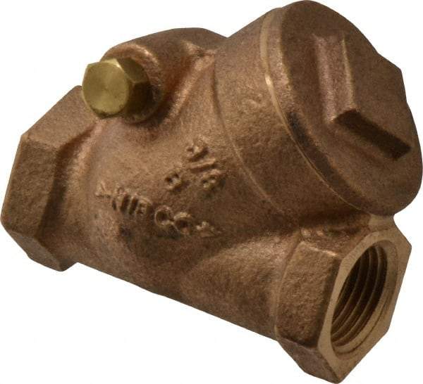 NIBCO - 3/8" Bronze Check Valve - Y-Pattern, FNPT x FNPT, 200 WOG - Benchmark Tooling